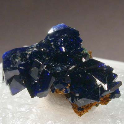 Deep blue Azurite crystals of unknown provenance
