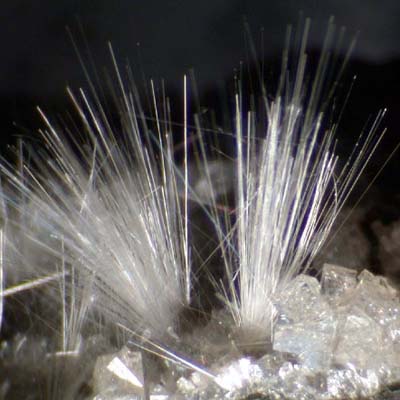 Mesolite from Ballynulto Quarry, Broughshane, County Antrim