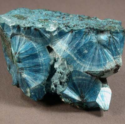 Plancheite crystals from M'sesa, Katanga, Zaire